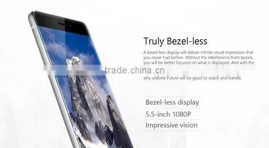 Ulefone Future Bezelless Touch ID 4GB 32GB 64bit MTK6755 Android 6.0 5.5 inch FHD Gold