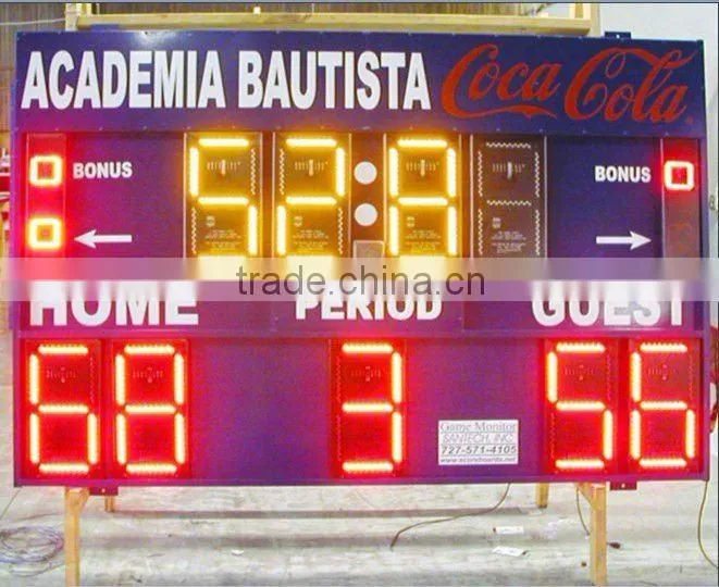 Waterproof LED Scoreboard display,supply score boards,offer scores signs Portable electronic LED Scoreboard display,multi-sport