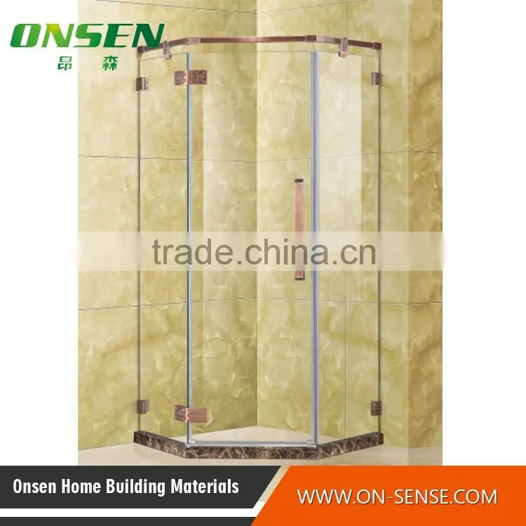 prefabricated shower enclosure classic style stainless steel shower enclosure for hotel bathroom