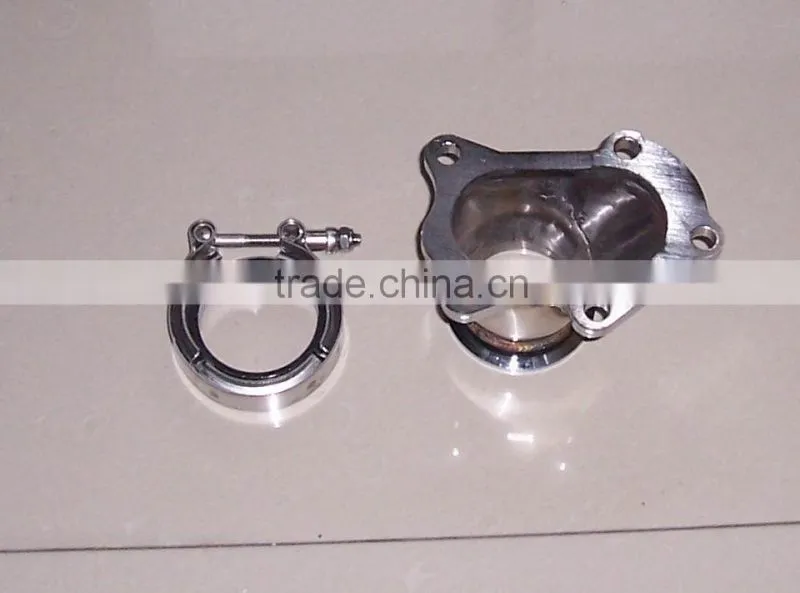 5 Bolt Turbo Downpipe Flange To 2.5" V Band Conversion Adaptor with V Band clamp