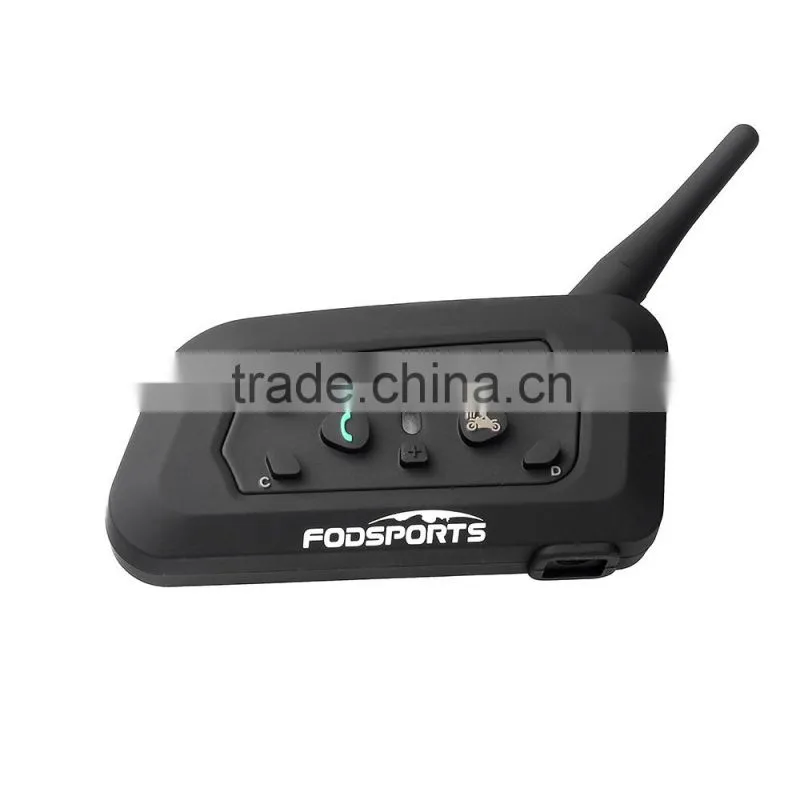 2016 new! 2 pcs Bluetooth Motorcycle Helmet Intercom Interphone Headset intercomunicador motocicleta with Updated soft earphone