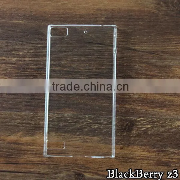 High quality mobile phone case for blackberry Z3, PC crystal hard phone cover BB Z30 OEM&ODM