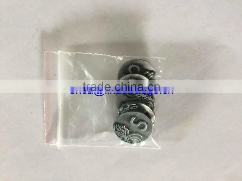 Hot selling zinc alloy game token coin/metal coin