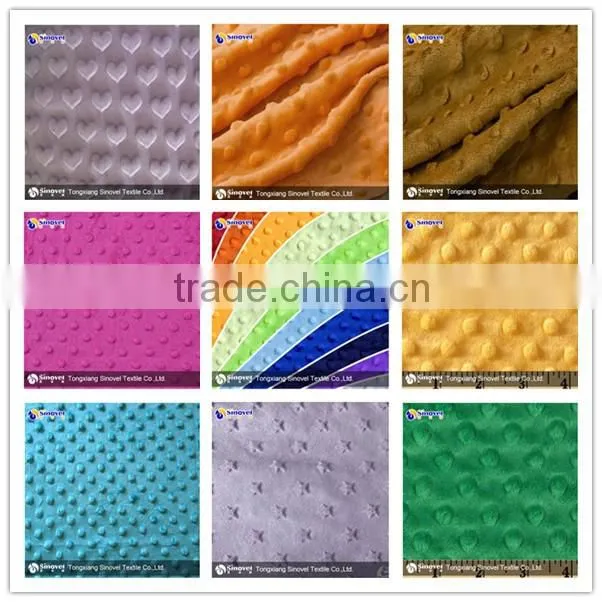 High Quality Super Soft Short Pile FauxFur Fabric with Dot