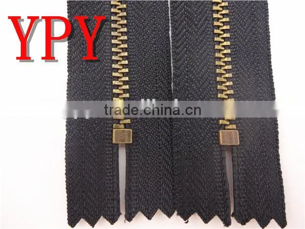 3# Antique Brass Close End YG Zipper