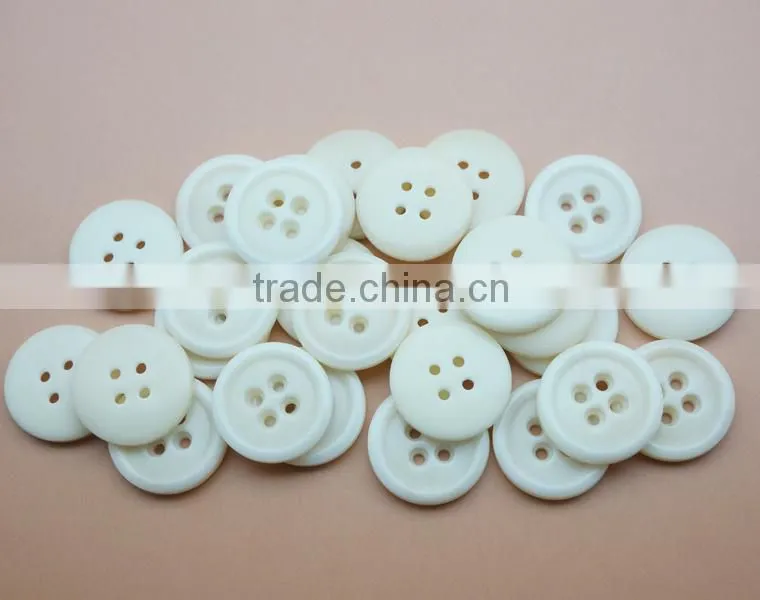 Double Holes Fancy Natural white Corozo Nut Buttons