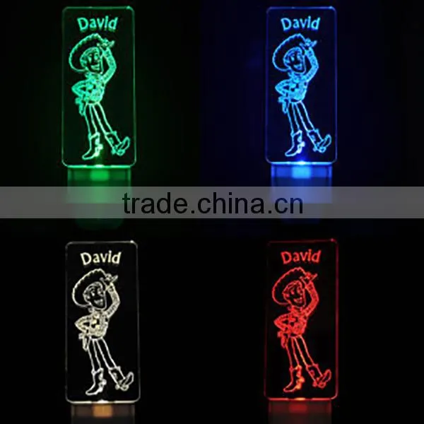 Factory price custom Light Sensor LED Night Light, Personalized Nightlight, Custom Nightlight