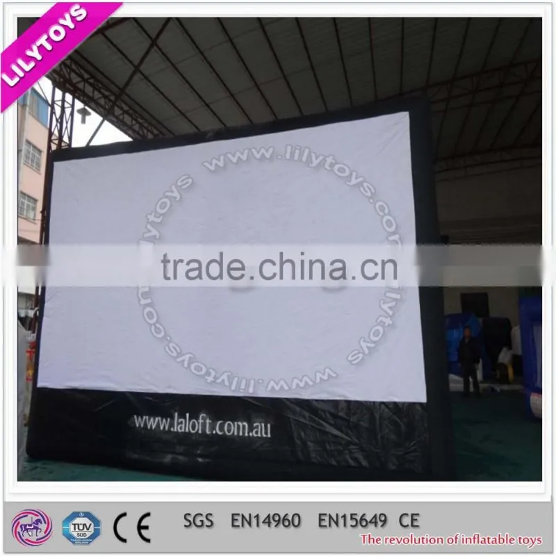 Popular stpye inflatable screen/durable screen with strong nylon PVC coat 2015