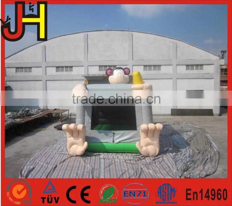 Outdoor toys inflatable monkey bouncer, infatable mini size bouncer for children