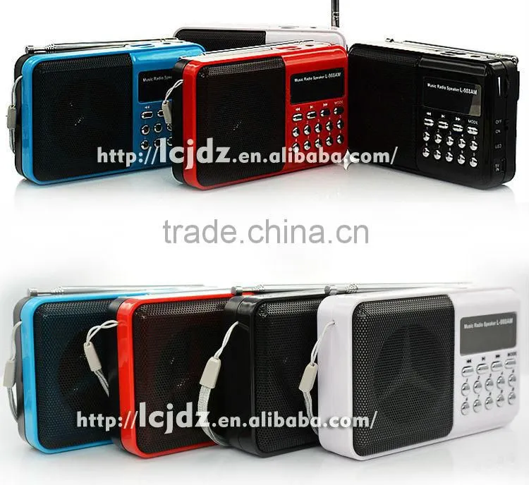 L-988AM Portable mini mp3 radio, mini am/fm radio mp3 player