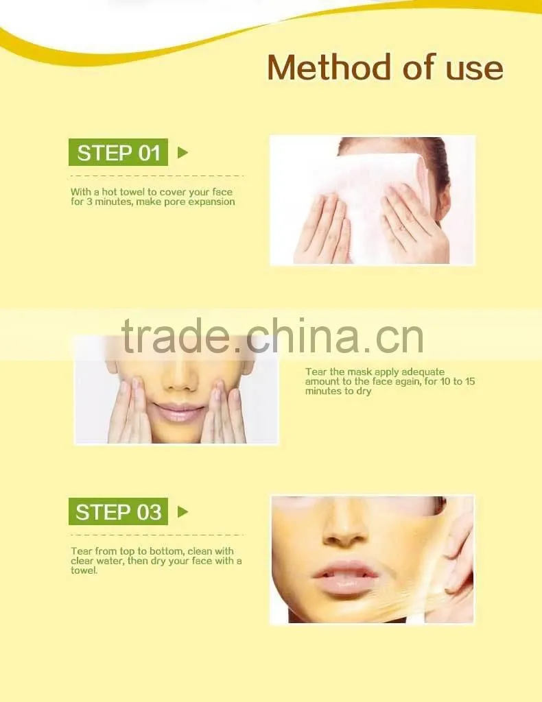 Best Selling Blackhead 24K Gold Peel-Off Mask For Acne and Spots