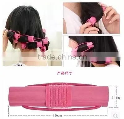 Wherever Make Hair Styling Plastic Sponge Magic Wand Hair Curler