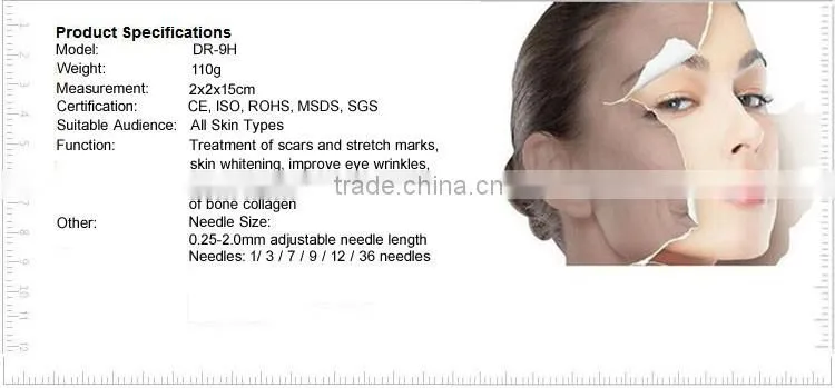 2016 Electric Charging home use dermapen / derma pen / meso pen