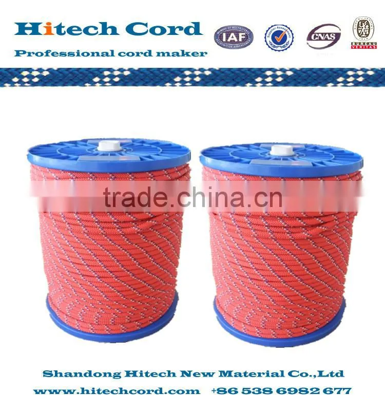 Polyester double braided rope/cord for sailing