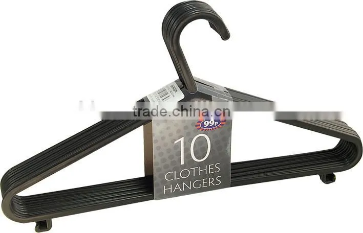 10pcs plastic coat hanger,clothing hanger,suit hanger