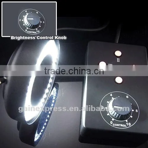 Ring Light 62mm 72 LED Microscope Camera Illuminator Flash Lens
