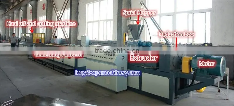 Wood Plastic WPC Outdoor Fence Panels Composite Machine wpc profile machinery