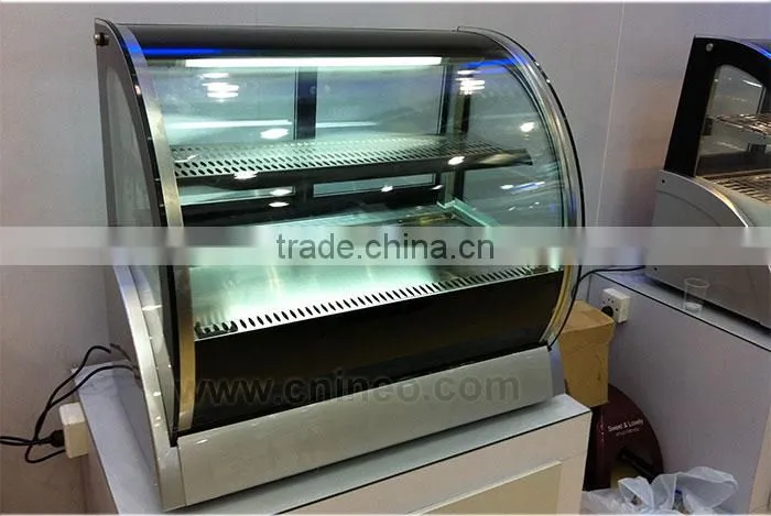 Table Top Hot Bread Rack Curved Glass Bakery Display/Bakery Display Racks/Bakery Rack