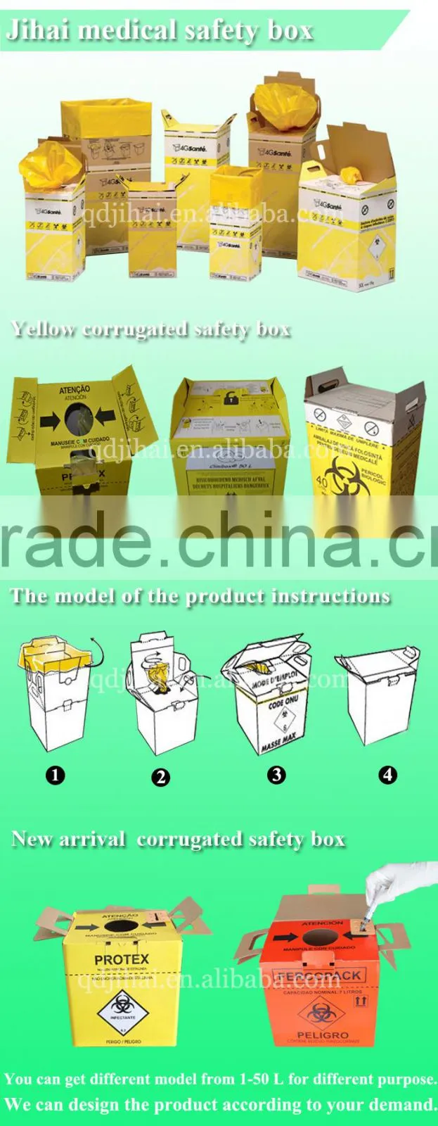 types medical supplies disposable medical waste paper box