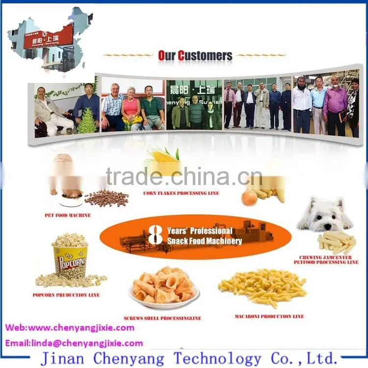 Hot selling healthy extrusion snack food machines manufacturer