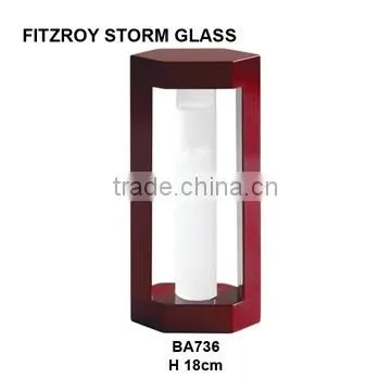 beautiful indoor wooden base admiral fitzroy storm glass