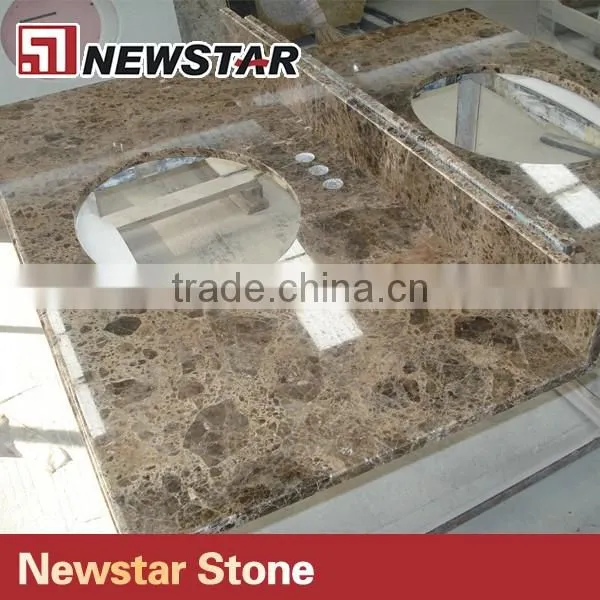 Dark Emperador Marble Vanity Top Lowes Bathroom Countertops