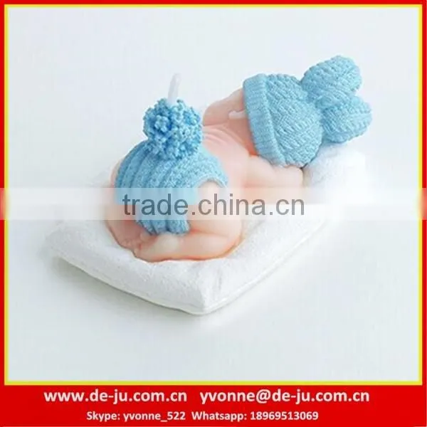 Little Baby With Yarn Cloth Design Paraffin Sales For Candles