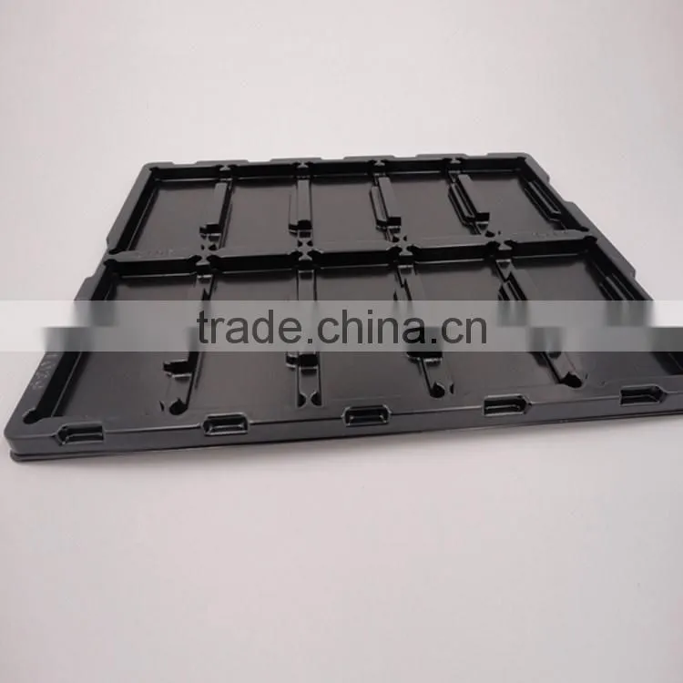 Alibaba custom ESD blister compartment packaging tray