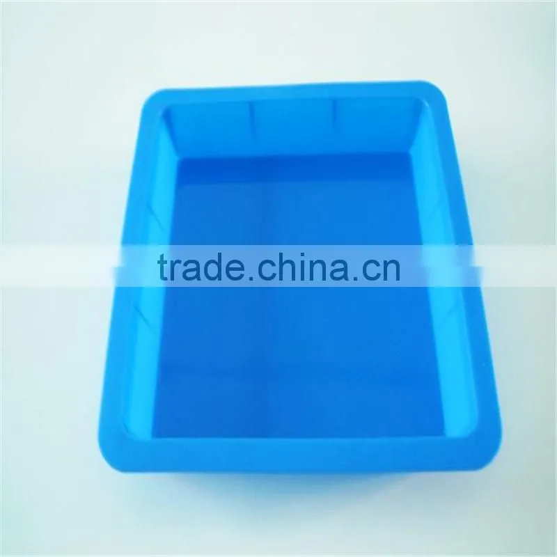 simple design round or square big silicone cake mold pan