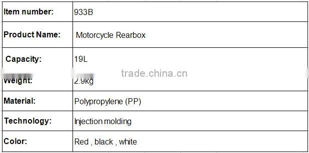 Good quality of Motorcycle rear case/tail box, silver color , to be customed logo