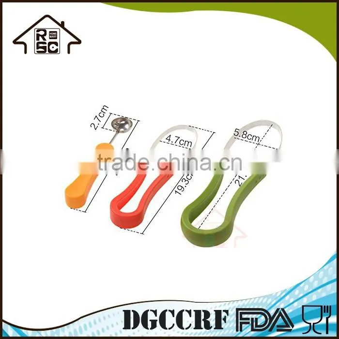 NBRSC Multi-use Stainless Steel Scoop Troop Melon Baller and Fruit Scoop Set