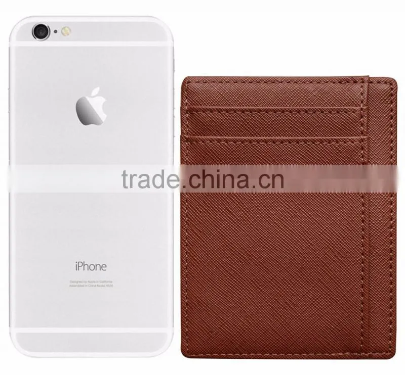 RFID Wallet Mens Slim Leather RFID Blocking Front Pocket Wallet Thin Card Holder