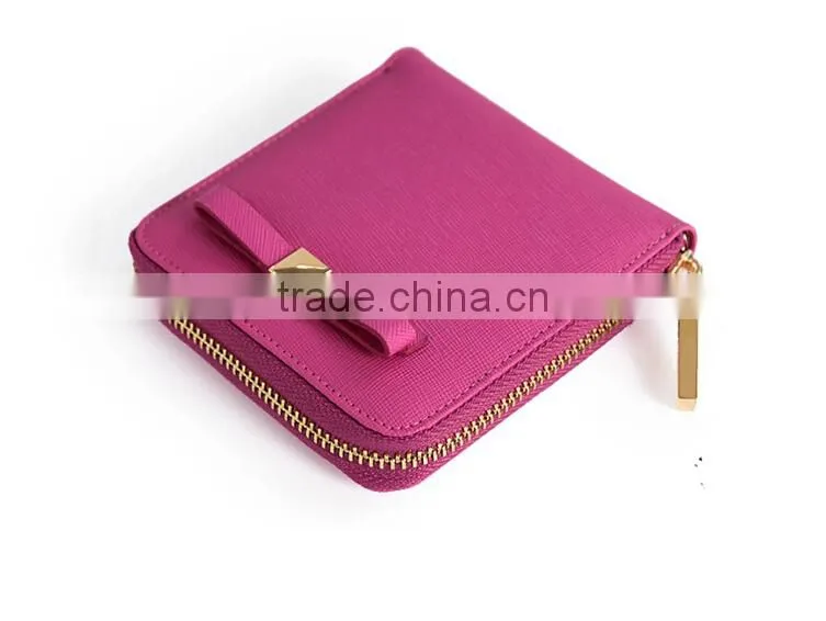 Short Lady Women Clutch Bag Faux Leather Wallet for Sales