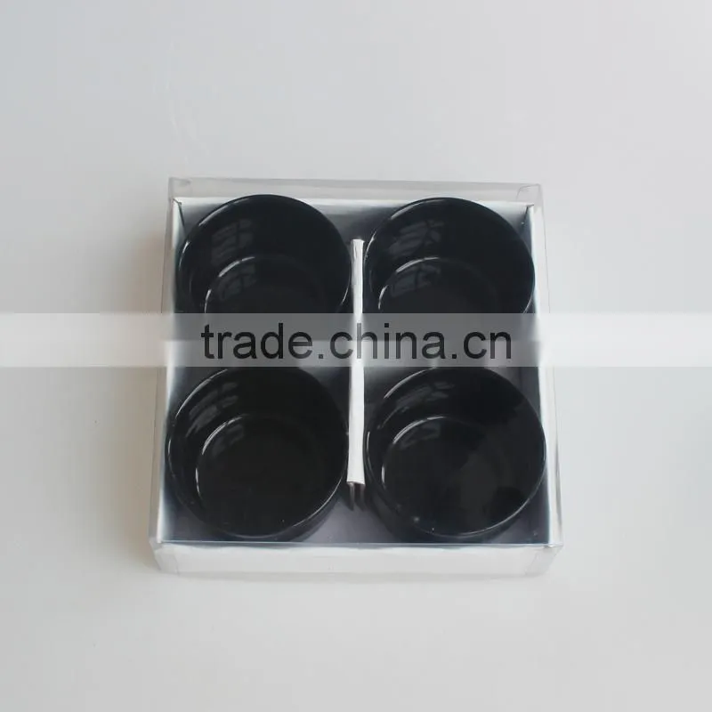 4Pcs solid color custom stoneware tapas bowl