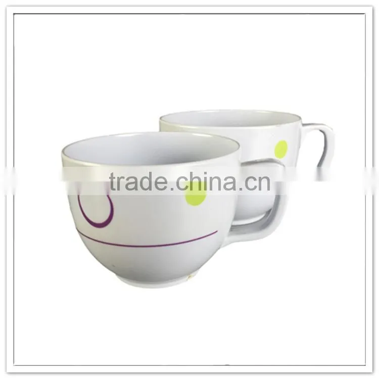 FDA pass fair quality daily use English afternoon rest melamine tea cup
