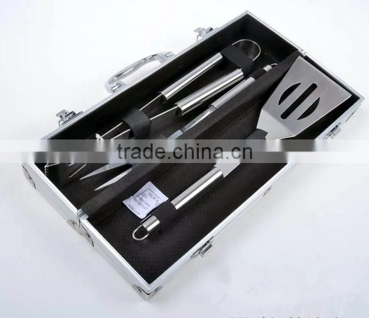 Stainless steel bbq tool set 3 pcs