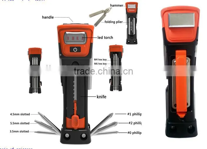 Hot 19-in-1 Multifunctional High Quality Alloy Steel Cycling Bicycle Repair Tools Black Bike Combined Tool