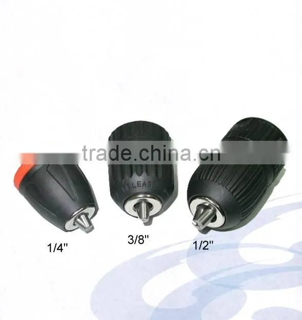 2 to 13mm (1/2 inch) High Quality 3 Jaws Black Plastic Keyless Drill Chuck for Power Tool