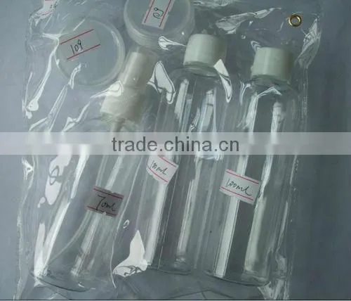 5pcs PET travel bottles set/cosmetic bottle