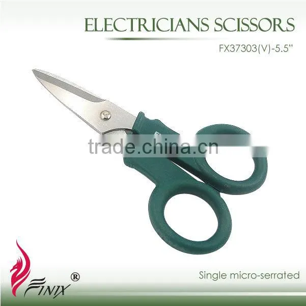 5.5" Single Micro-serrated Blade Electrician Scissors