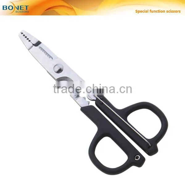 S91009 CE qualified 6" angling Professional fish cutting scissors
