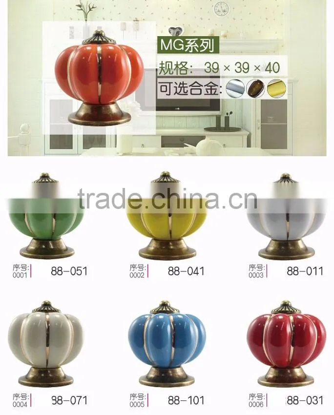 High quality Marble material door knobs Ceramic door handle knobs