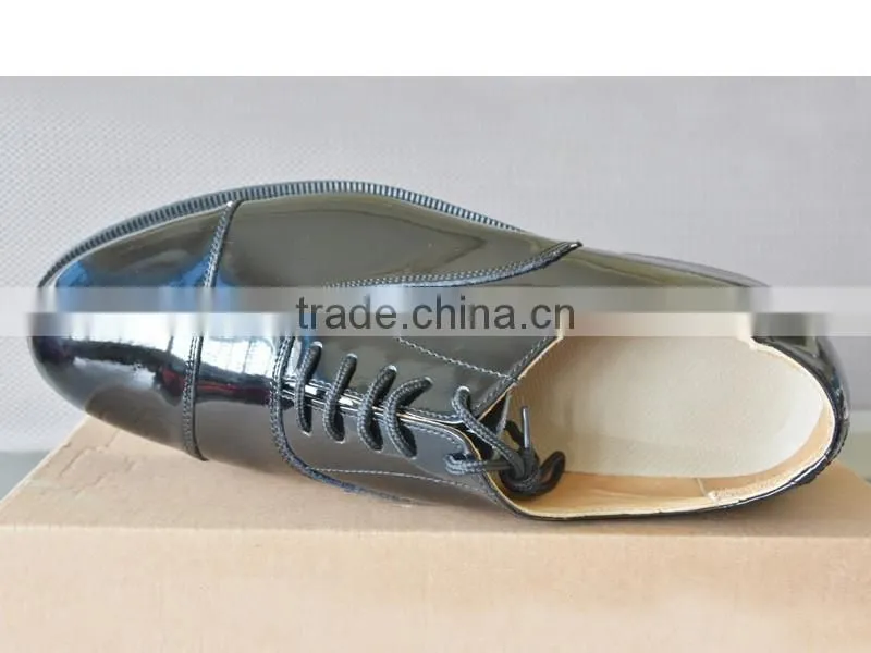black business men genuine leather shoes