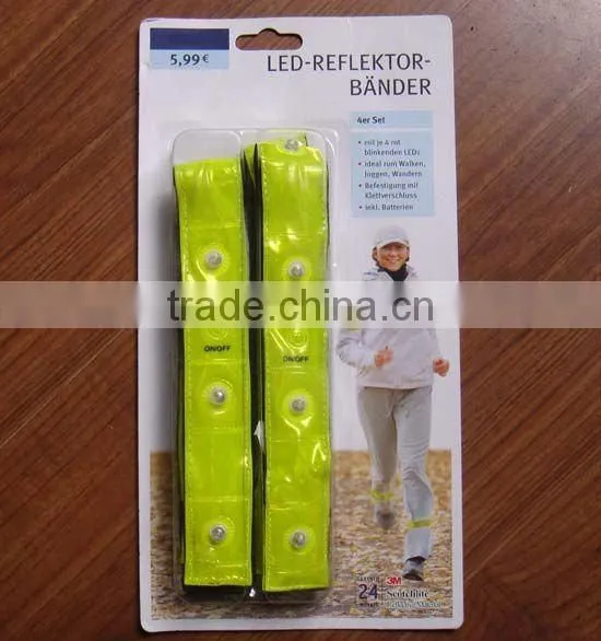 4 Pack Reflective Led band