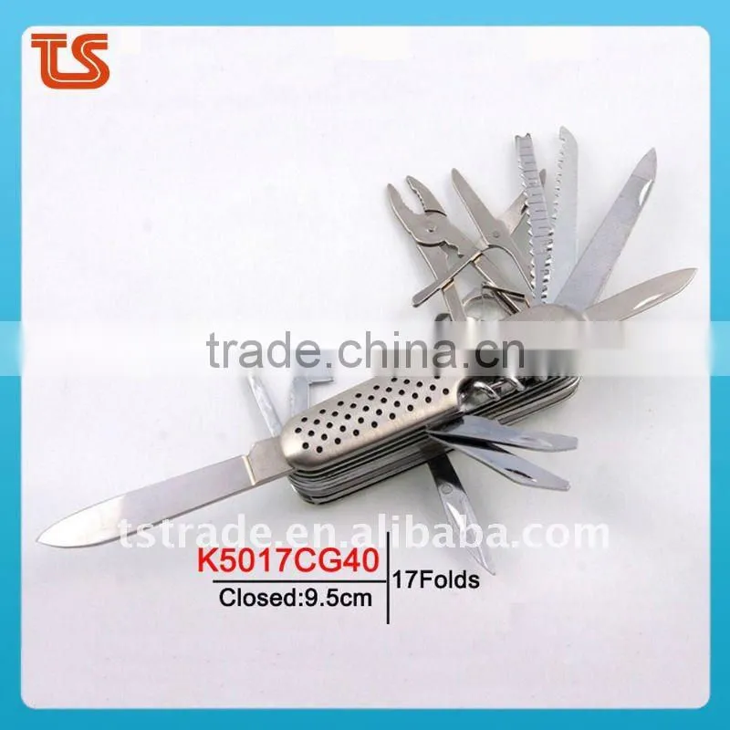 2014 New design multi knife pocket knife multi function LED knife K5017CG1