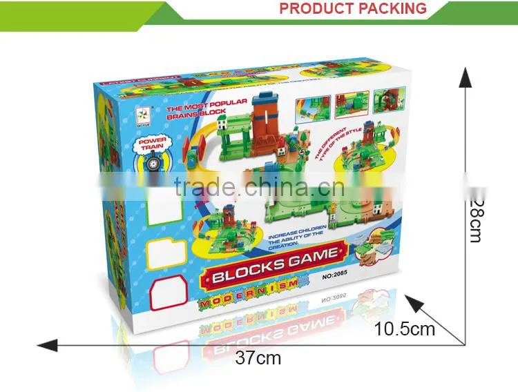 Best selling kids puzzle train track toys small ferris wheel for sale
