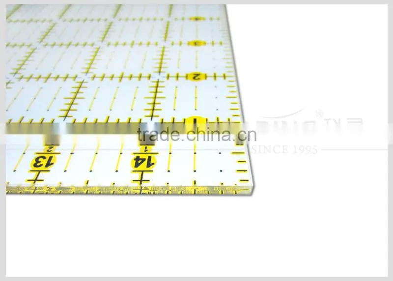 Acrylic sewing ruler in 16cm*16cm 3mm thicklness #KPR1616