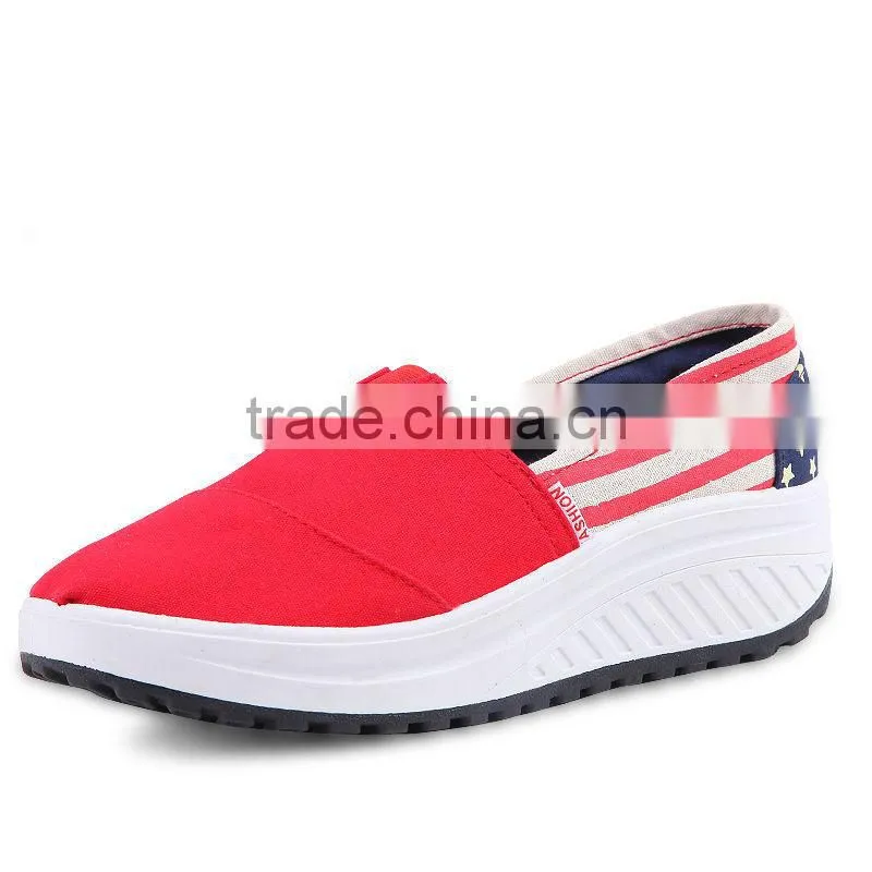 fashion women canvas shoes casual tone skylar clog, high quality girls casual shoes canvas can give shoe sample