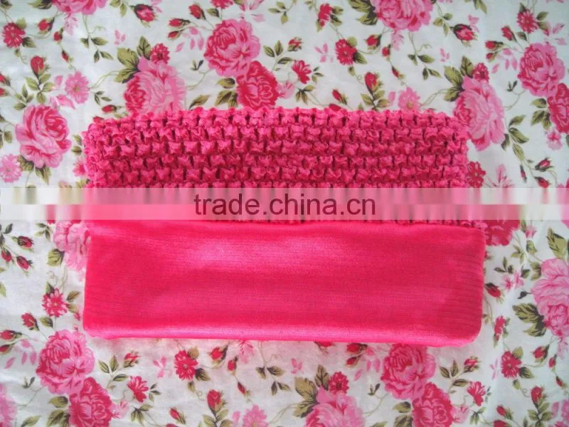 Alibaba Wholesale 9inch crochet top /crochet tube top strentch top baby headband wholesale