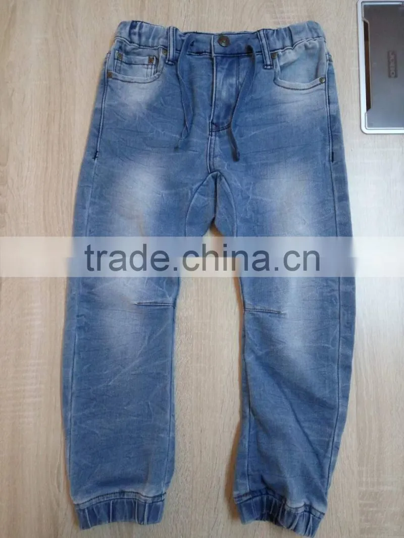 GZY High quality fulli size raw denim jeans for kids